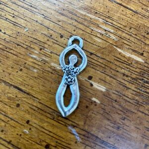 Elegant Silver Goddess Pendant Necklace